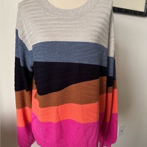 Trina Turk Multicolor Striped Sweater